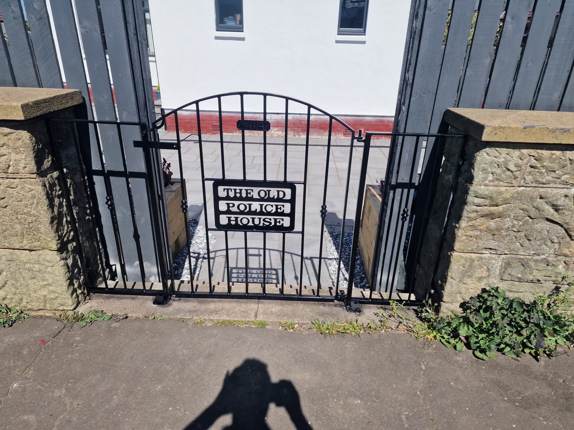 Wrought iron pedestrian gate, The Old Police House